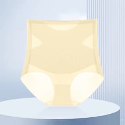 Flarixa Ultra Thin Ice Silk Panties Seamless High Waist Briefs for Women Tummy Control Underwear Shaping Pants Female Lingerie