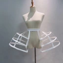 Women's Baroque Pannier Petticoat Victorian Bustle Cage Hoop Skirt Underskirt Crinoline Cosplay Vintage
