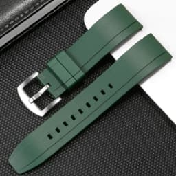 Premium Grade Vulcanized FKM Rubber Watch Strap for Seiko for Rolex 20mm 22mm 24mm Quick Release Watchbands Rubber Strap Tropic
