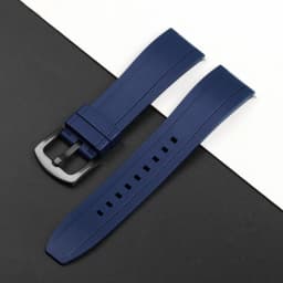 Premium Grade Vulcanized FKM Rubber Watch Strap for Seiko for Rolex 20mm 22mm 24mm Quick Release Watchbands Rubber Strap Tropic