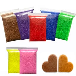 10000pcs/bag 2.6mm Mini Fuse Beads 3D Pixel Puzzle Toy Ironing Beads Melting Beads For Children Toy Handmade DIY Crafts Decors