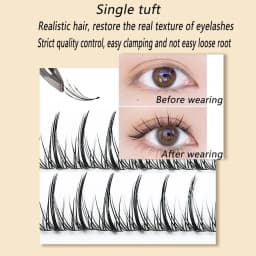 Anlinnet Dovetail+A-Type Individual Lashes Professional Makeup Mink Eyelash Bundles Natural 3D Russian Fluffy False Eyelashes