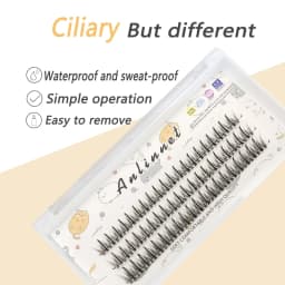Anlinnet Dovetail+A-Type Individual Lashes Professional Makeup Mink Eyelash Bundles Natural 3D Russian Fluffy False Eyelashes