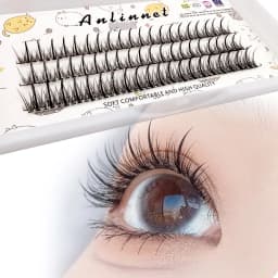 Anlinnet Dovetail+A-Type Individual Lashes Professional Makeup Mink Eyelash Bundles Natural 3D Russian Fluffy False Eyelashes