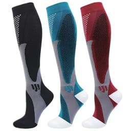 S-XXL 3 Pairs Pack/Socks Compression Socks 30 Mmhg Fit For Medical Edema Diabetes Varicose Veins Running Sports Socks Size XXL