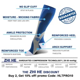 S-XXL 3 Pairs Pack/Socks Compression Socks 30 Mmhg Fit For Medical Edema Diabetes Varicose Veins Running Sports Socks Size XXL