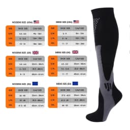S-XXL 3 Pairs Pack/Socks Compression Socks 30 Mmhg Fit For Medical Edema Diabetes Varicose Veins Running Sports Socks Size XXL