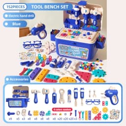 Educational Pretend Play Construction Children Home Toolbox Simulation Drill Screw Removal Puzzle Multi-Functional Assembly Toy