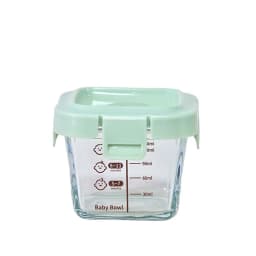 170ml Fashion Glass Food Storage Box Frozen Baby Food Glass Cup Simple Microwave Safe Baby Food Storage Jar for Little Ones