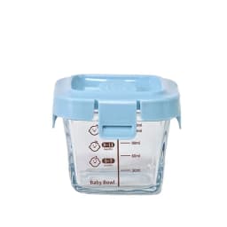 170ml Fashion Glass Food Storage Box Frozen Baby Food Glass Cup Simple Microwave Safe Baby Food Storage Jar for Little Ones