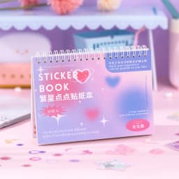 Mr. Paper 1 Style 50pcs/Book Copperplate Paper Coil Sticker Book Cartoon Pattern DIY Handbook Guka Decoration Material Collage
