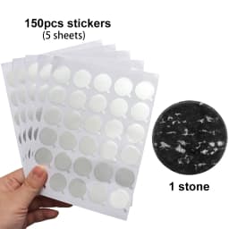 150Pcs Tin Foil Glue Pads Eyelash Extension Stickers Glue Holder Pallet Paper Lashes Stickers Beauty MakeupTool