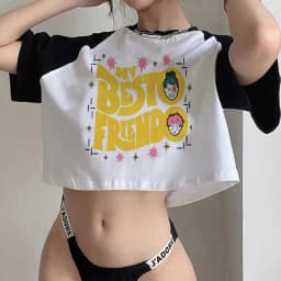 Gothic Crop Top Tshirt Manga Japanese Anime Jujutsu Kaisen T Shirt Gojo Satoru Tops Yuji Itadori Cropped Tees T-shirt