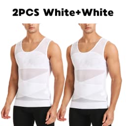 Men's Chest Compression Shirt to Hide Gynecomastia Moobs Slim Chest Slim Belly Tank Top for Summer