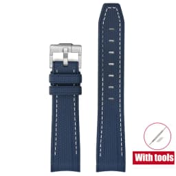 20mm Diving Strap for Omega X Swatch Joint MoonSwatch Men Women Arc Curved End TPU Rubber Bracelet for Rolex Watch Band Tools