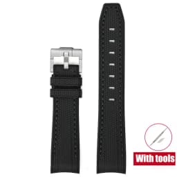20mm Diving Strap for Omega X Swatch Joint MoonSwatch Men Women Arc Curved End TPU Rubber Bracelet for Rolex Watch Band Tools