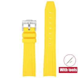 20mm Diving Strap for Omega X Swatch Joint MoonSwatch Men Women Arc Curved End TPU Rubber Bracelet for Rolex Watch Band Tools
