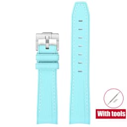 20mm Diving Strap for Omega X Swatch Joint MoonSwatch Men Women Arc Curved End TPU Rubber Bracelet for Rolex Watch Band Tools