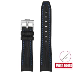 20mm Diving Strap for Omega X Swatch Joint MoonSwatch Men Women Arc Curved End TPU Rubber Bracelet for Rolex Watch Band Tools
