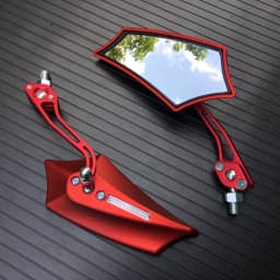 2Pcs Motorcycle Left Right Side 8MM 10MM RearView Mirrors With Changable Screws Universial for Yamaha Honda Kawasaki Suzuki
