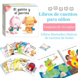1 Set of 10 Spanish Story Book Collection Intellectual Enlightenment Early Knowledge Learning Gift Books