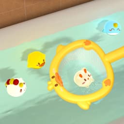 Baby Cute Animals Bath Toy LED Light Up Toys Swimming Water Soft Rubber Float Induction Luminous Duck for Kids Play Funny Gifts
