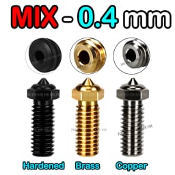 For QIDI TECH q1 pro Nozzle Brass Hardened Steel X PLUS 3/ X MAX 3/X SMART 3 Qidi q1 Nozzle Plated Copper