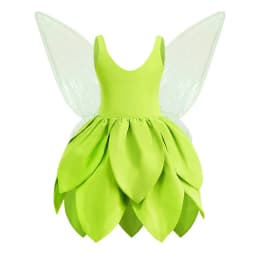 Tinkerbell Dress Girls Halloween Costumes Kids Girl Green Fairy Princess Fancy Tinker Bell Dress Birthday Party