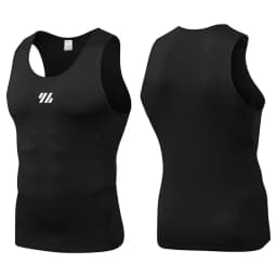Running Vest Men's Summer Gym Clothing Sports Leisure Milk Silk Tight Sleeveless Shirt Elastic Breathable Slim Fitness Tank Tops