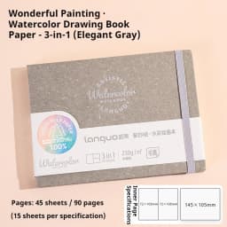 100% Cotton Mini Tearable Watercolor Paper Book Journal Drawing Notebook 230g Art Student Drawing Paper Sketchbook Painting Book