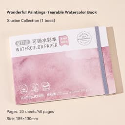 100% Cotton Mini Tearable Watercolor Paper Book Journal Drawing Notebook 230g Art Student Drawing Paper Sketchbook Painting Book