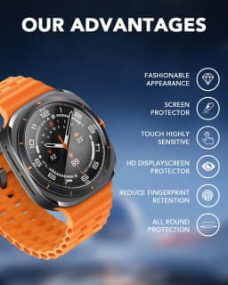 Tempered Glass For Samsung Galaxy Watch Ultra 2 47mm Accessories HD Clear Film galaxy watch 9/8/8 classic 44/40 Screen Protector