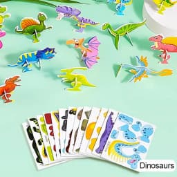 25Pcs 3D Puzzle Blocks Toys 3D Insect Paper Jigsaw Funny Paper Card Children Early Education