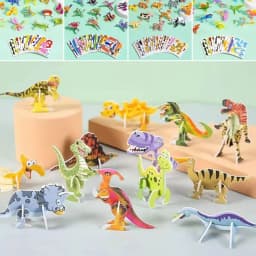 25Pcs 3D Puzzle Blocks Toys 3D Insect Paper Jigsaw Funny Paper Card Children Early Education