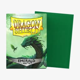 100 Standard Size Dragon Shield New Sleeves 66x91mm Emerald Matting Card Covers for MTG Board Game Cards Slevee
