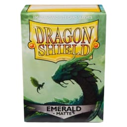 100 Standard Size Dragon Shield New Sleeves 66x91mm Emerald Matting Card Covers for MTG Board Game Cards Slevee