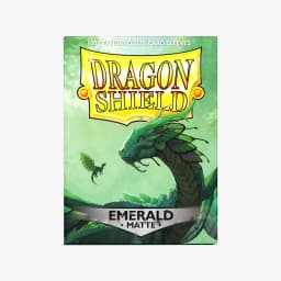 100 Standard Size Dragon Shield New Sleeves 66x91mm Emerald Matting Card Covers for MTG Board Game Cards Slevee