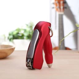 Multifunctional Nail Clipper Ballpoint Pen 0.7 Blue Refill Keychain Pen Portable Foldable ABS Ballpoint Pen Creative Stationery