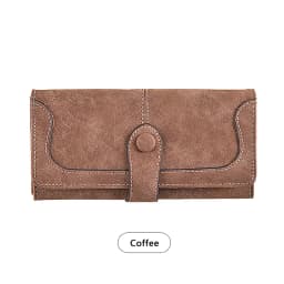 Large Capacity Women Wallet 17 Card Slots Long Wallet with ID Window & Zipper Pocket Casual Coin Purse -suitable for Daily Use