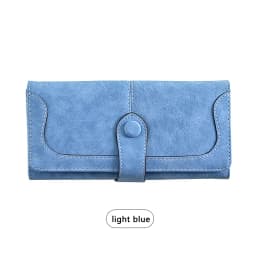 Large Capacity Women Wallet 17 Card Slots Long Wallet with ID Window & Zipper Pocket Casual Coin Purse -suitable for Daily Use