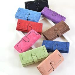 Large Capacity Women Wallet 17 Card Slots Long Wallet with ID Window & Zipper Pocket Casual Coin Purse -suitable for Daily Use
