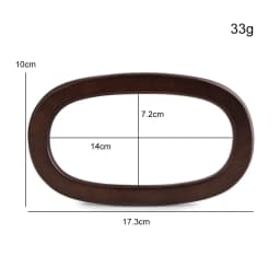 2PCS Oval Plate Handbag Straw Bag Handle DIY Tool Accessories Crossbody Bag Retro Bag Decorative Handle Carrying Ring