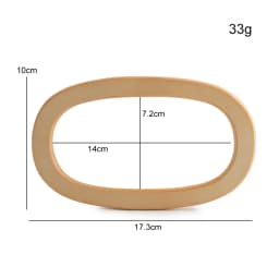 2PCS Oval Plate Handbag Straw Bag Handle DIY Tool Accessories Crossbody Bag Retro Bag Decorative Handle Carrying Ring