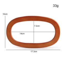 2PCS Oval Plate Handbag Straw Bag Handle DIY Tool Accessories Crossbody Bag Retro Bag Decorative Handle Carrying Ring
