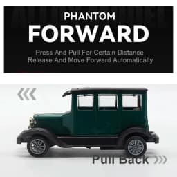 1:43 Alloy Vintage Diecast Car Ford A 1930 Model Car Classic Pull Back Car Model Miniature Vehicle Replica Gift For Kids Adults