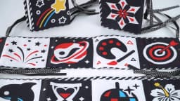 Baby Cloth Book High Contrast Baby Toys 0M+ Newborn Crib Toys Black and White Animal Sensory Cloth Books Montessori Toys