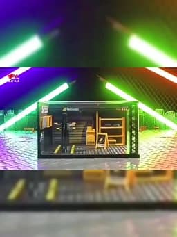 1:24 Scale Car Model Toy DIY Parking Lot Acrylic Storage Box Assembly Toys Transparent Dustproof Display Box for Children Gifts