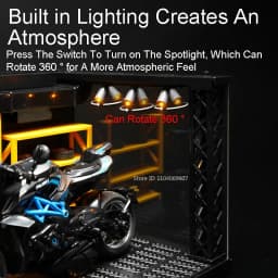 1:24 Scale Car Model Toy DIY Parking Lot Acrylic Storage Box Assembly Toys Transparent Dustproof Display Box for Children Gifts