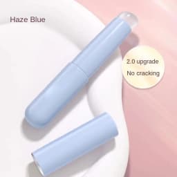 Silicone Lip Brushe with ABS Plastic Handle, Portable Lipstick & Lip Balm Applicator with Cap,Perfect Blending & Smudge Cover