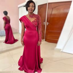 2025 Evening Gown One Shoulder Satin Beading Appliques Mermaid Pleated Vestidos De Novia Vintage Evening Dresses Single Sleeve